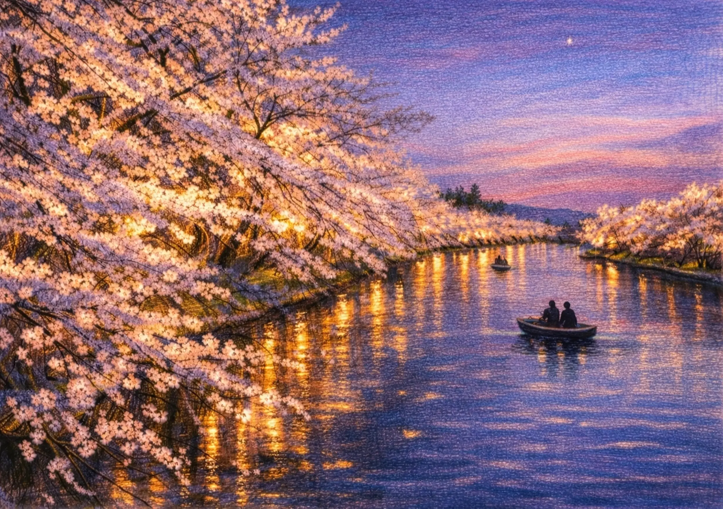 Evening, Flower Light - 宵、花明かり