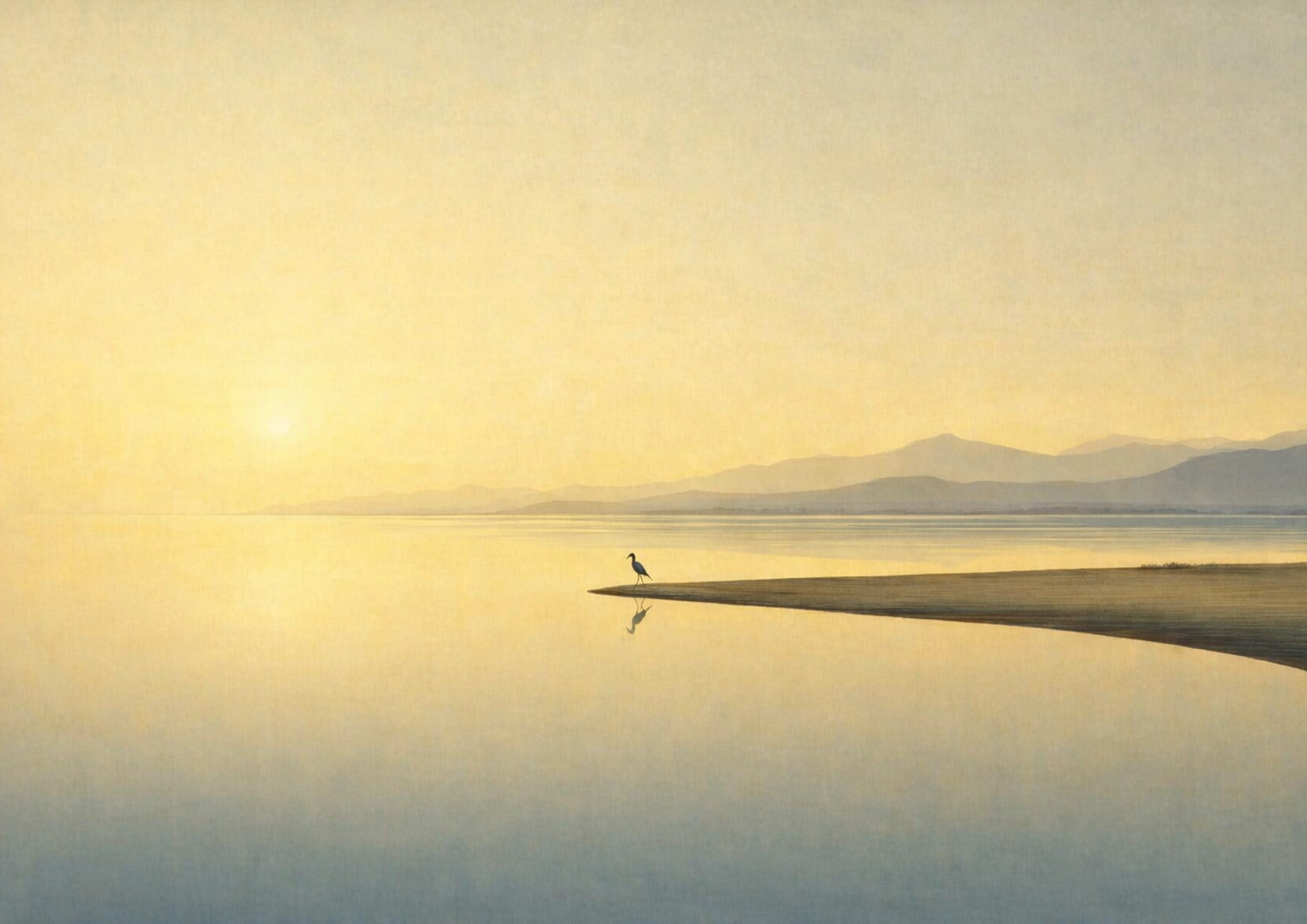 代表作品「Mirror of Daybreak - 明けの水鏡」