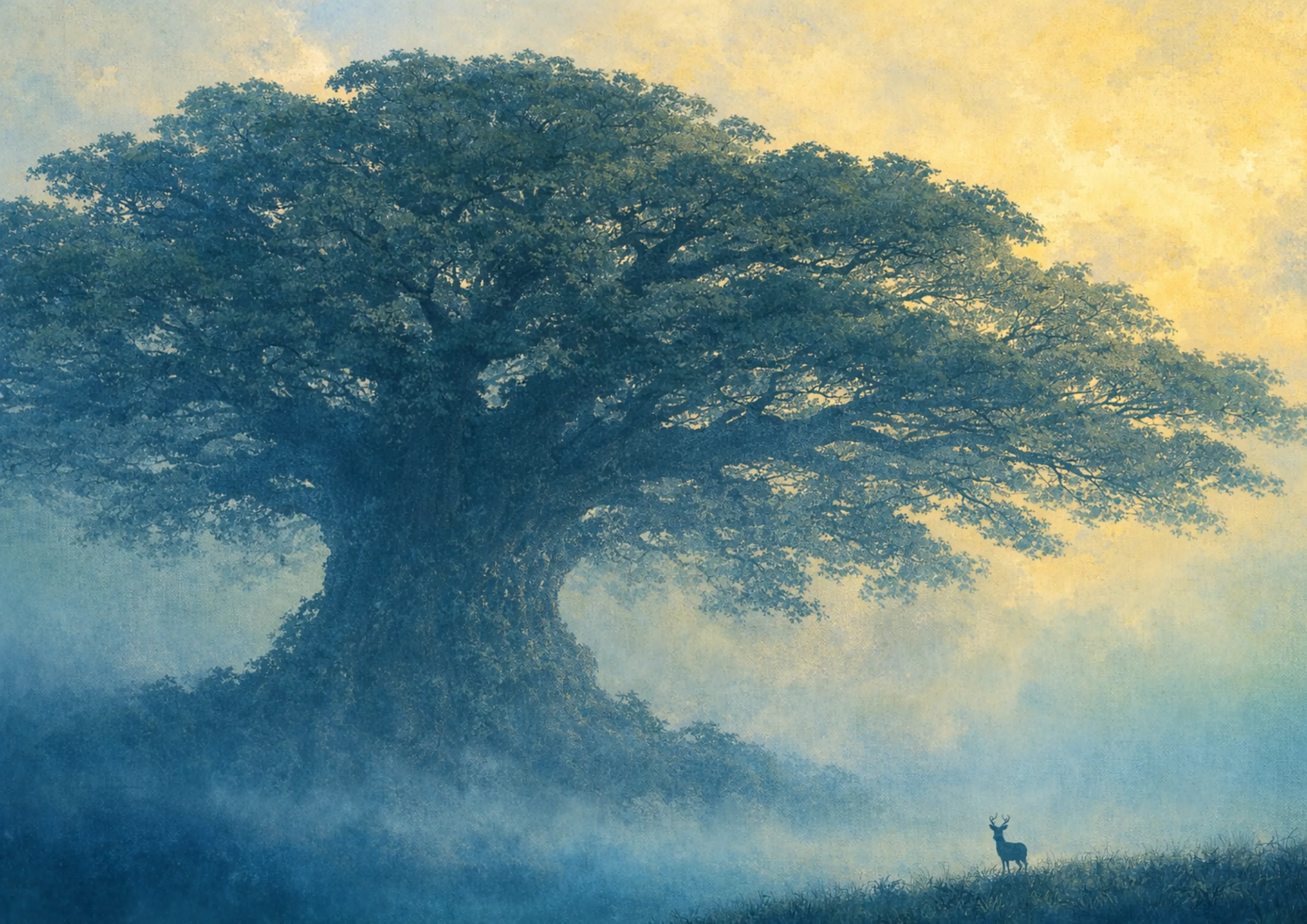 The Deer Beneath the Tree - 樹下の鹿