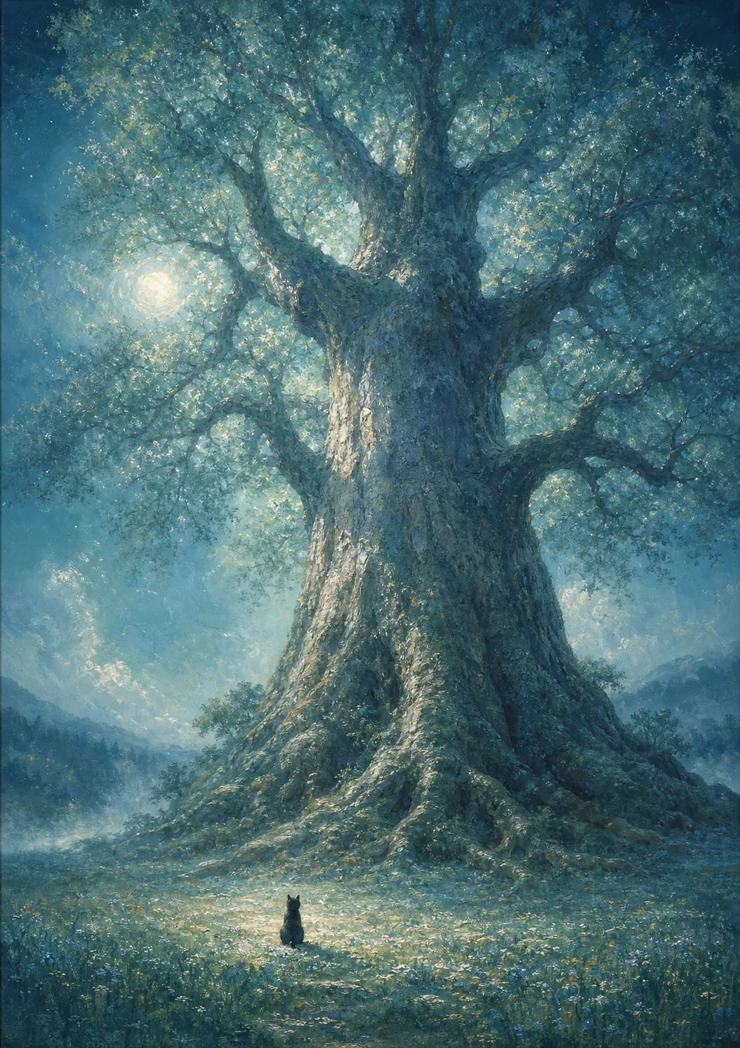 Looking Up at the Great Tree - 大樹を見上げて